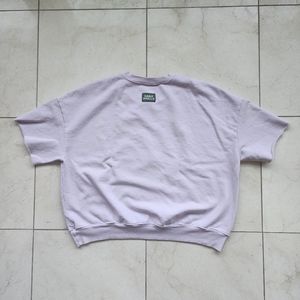 Daily Drills Cropped Sleeve Crew, Lilac, New